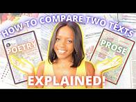 Video thumbnail for HOW TO COMPARE TWO POEMS OR TWO TEXTS IN A GCSE ESSAY: GRADE 9 MODEL ANSWER FRAMEWORK & EXPLANATION