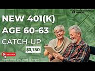 Video thumbnail for New Age 60 – 63 401(k) Enhanced Catch-up Contribution Starting in 2025