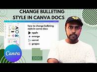 Video thumbnail for Canva Docs Bulleting Style Made EASY in 3 Simple Steps | how to change bulleting point in canva docs