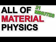 Video thumbnail for A Level Physics Revision: All of Materials