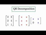 Video thumbnail for QR decomposition