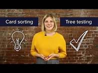 Video thumbnail for Card sorting and tree testing: how do they work together?