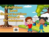 Video thumbnail for Addition and Subtraction Word Problems|| Preschool and Kindergarten Math Learning Video