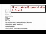 Video thumbnail for How to Write Business Letter In MBA Exam? Format of Business letters