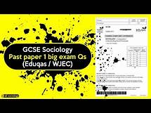 Video thumbnail for GCSE Sociology Exam Paper 1 (Eduqas / WJEC): High value questions - 8 marks, 12 marks, 15 marks