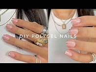 Video thumbnail for DIY AT HOME POLYGEL NAIL TUTORIAL |SIMPLE & SHORT | QUICK AND AFFORDABLE !