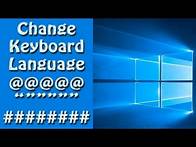 Video thumbnail for Windows 10: How To Change Keyboard Language