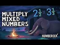 Video thumbnail for Multiplying Mixed Numbers Song | 5th Grade