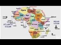 Video thumbnail for African Countries and Their Location/Africa Political Map/Africa Continent/List of African Countries