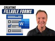 Video thumbnail for How to Create a Fillable Form with Dropdown Lists in Microsoft Word
