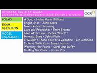 Video thumbnail for Ultimate Revision Guide to OCR Poetry Cluster: Love and Relationships