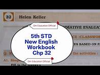 Video thumbnail for 5th STD English Workbook Chp 32 Helen Keller @OmEducationOfficial