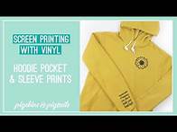 Video thumbnail for Screen Printing with Vinyl | Hoodie Pocket and Sleeve Trick