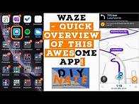 Video thumbnail for Waze - A Quick, Basic Overview on How To Use This Awesome, Free Driving Directions App - by DIYNate
