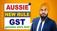 Video thumbnail for AUSTRALIA NEW RULE GST Genuine Student test | STUDY VISA UPDATES 2023 | USA CANADA UK
