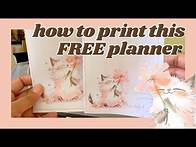 Video thumbnail for How to print your monthly planner | Free printable monthly planner or bullet journal