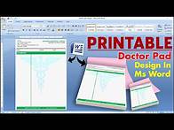 Video thumbnail for Printable Doctor Letterpad Design in Microsoft Office Word Tutorial || Letterhead Design Ms Word
