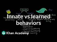 Video thumbnail for Operant conditioning: Innate vs learned behaviors | Behavior | MCAT | Khan Academy