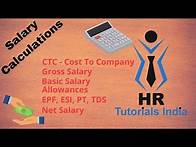 Video thumbnail for Salary Calculation || How to Calculate Net Salary? || HR Tutorials India || How to Calculate Salary?