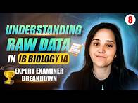 Video thumbnail for Understanding Raw Data in IB Biology IA: Expert Examiner Breakdown | Part 8/12