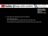 Video thumbnail for Edexcel GCSE June 2023 P3: Q9 Percentages