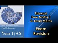Video thumbnail for Edexcel A-Level Maths Pure 1 | Exam Revision