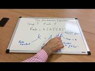 Video thumbnail for The Arrhenius Equation