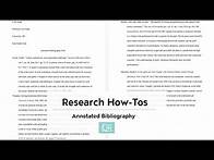 Video thumbnail for How to Create an Annotated Bibliography