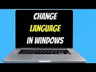 Video thumbnail for How To Change System Language On Windows 11/10 | How To Change Language In Laptop