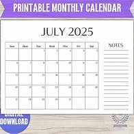 Video thumbnail for 2025 Printable 12 Months Calendar and Planner with Notes Section