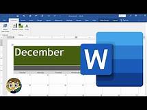 Video thumbnail for Creating a Calendar in Microsoft Word
