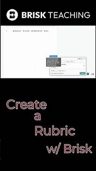Video thumbnail for Make a Rubric with Brisk