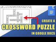 Video thumbnail for [TUTORIAL] Create a Printable CROSSWORD PUZZLE in Google Docs (Easy!)