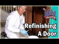 Video thumbnail for Glazing And Lacquering A Door. Refinishing A Wood Front Door.