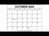 Video thumbnail for Free Printable October 2024 Calendar Templates With Holidays - Wiki Calendar