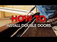 Video thumbnail for How To Install Double Doors DIY OR How To Replace Your Front Door For Dummies. In-Depth Instructions
