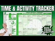 Video thumbnail for How To Create A Time And Activity Tracker In Excel. Designed From Scratch + Free Template