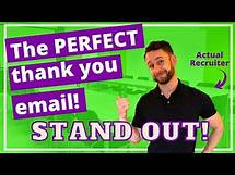 Video thumbnail for How to Write the Perfect Thank You Email After an Interview - (Steps for a perfect thank you email)