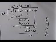 Video thumbnail for Factorising cubic functions using algebraic long division