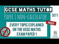 Video thumbnail for Every Topic on the Paper 1 GCSE Maths Exam May 2023 | Higher | Set 1 | Edexcel, AQA, OCR