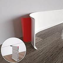 Video thumbnail for COUKIU Flexible Baseboard Molding Trim, 6 Inch x 20 Feet Self-Adhesive Vinyl Wall Base Cove Base, Peel and Stick Rubber Wall Base Moulding Trim(S152, White)