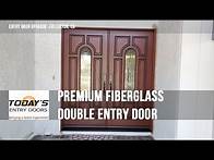 Video thumbnail for Premium Fiberglass Double Entry Door