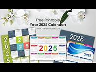 Video thumbnail for Free Download: 55 Colorful 2025 Calendar Designs In Vector & Pdf Formats | 123FreeVectors