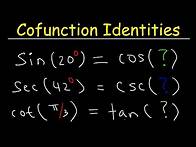 Video thumbnail for Cofunction Identities Examples & Practice Problems Trigonometry