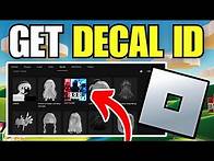 Video thumbnail for How To Find Decal ID on Roblox (Copy Image IDs)