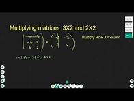 Video thumbnail for Matrix multiplication 3X2 and 2X2 University Maths