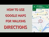 Video thumbnail for How To Use Google Maps Walking Directions (Updated)