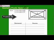Video thumbnail for Geometry Proofs: Basic Level