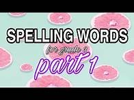 Video thumbnail for SPELLING WORDS FOR GRADE 3 | ENGLISH |LETTER A WORDS