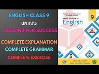 Video thumbnail for English Class 9 | Unit 5 | Complete Exercise | Federal Board 2024 | National Book Foundation